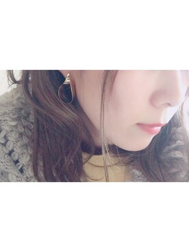 「AZUL by moussy（アズールバイマウジー）の変形ボリュームラウンドピアス（ピアス（両耳用）、ゴールド系）」を使った、Non'sさん（レディース・153cm）の秋コーディネート
