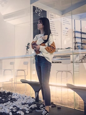「cache cache（カシュ カシュ）のアイテム（その他トップス）」を使った、＿hsiaolam＿さん（レディース・165cm）の春コーディネート