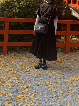 「SVEC（シュベック）のアイテム（レッグウェア）」を使った、momoさん（レディース・157cm）の秋コーディネート