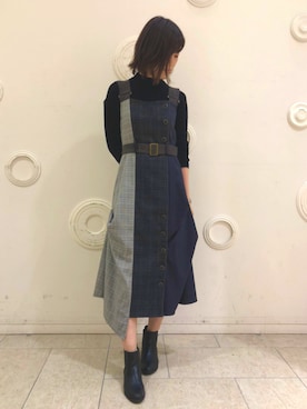 「REDYAZEL（レディアゼル）のアイテム」を使った、yuriさん（レディース・167cm）の秋コーディネート