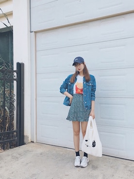 「chuu（チュー）のアイテム（帽子）」を使った、张宇莹-小花さん（レディース・168cm）の冬コーディネート