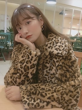 「MONKI（モンキ）のアイテム（その他アウター）」を使った、张宇莹-小花さん（レディース・168cm）の冬コーディネート