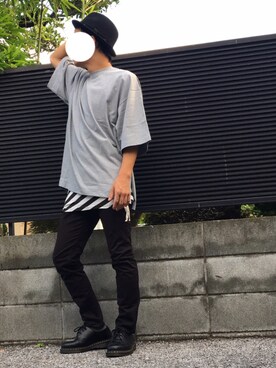 「rovtski」｜「アイテム（ブーツ）」を使った、やすくんさん（メンズ・170cm）の夏コーディネート
