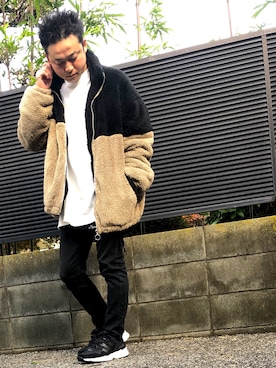 「rovtski」｜「アイテム（チノパンツ）」を使った、やすくんさん（メンズ・170cm）の秋コーディネート