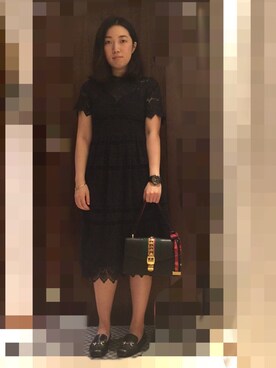 「GUCCI（グッチ）のアイテム（ハンドバッグ、その他）」を使った、니콜さん（レディース・160cm）の夏コーディネート