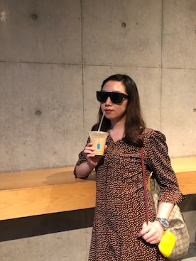 「blue bottle coffee」｜니콜さん（レディース・160cm）の秋コーディネート