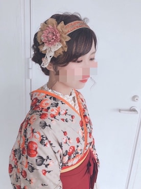 「髪飾り」｜まいかさん（レディース・157cm）の春コーディネート