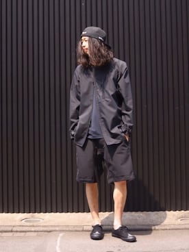 「TAKAHIROMIYASHITATheSoloIst.（タカヒロミヤシタザソロイスト）のアイテム（シューズ）」を使った、TENMAYAさん（メンズ・175cm）の夏コーディネート