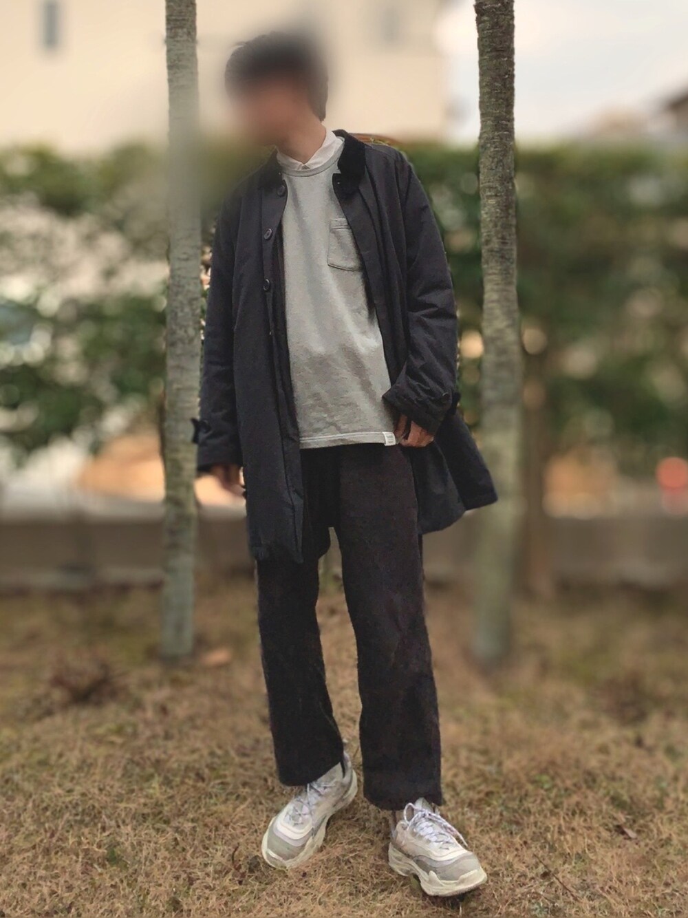 「冬アウター着回しチャレンジ、冬、カジュアル、今日のコーデ、シンプル、キレイめ、大学生コーデ、春コーデ、ストリートMIX、秋コーデ」｜「SENSE OF PLACE by URBAN RESEARCHのアイテム（ジャケット/アウター、ブルー系）」を使った、あまるさん（メンズ・173cm）の冬コーディネートの1枚目の写真