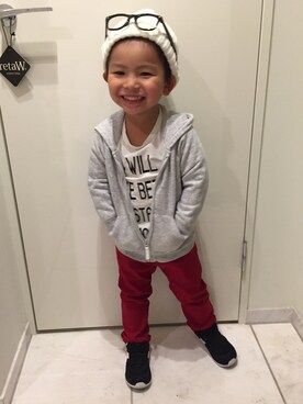 「写真が選べなくて載せちゃいます😂1のアイテム（その他、その他）」を使った、JUN☺︎さん（キッズ）の冬コーディネート