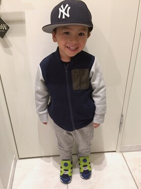 JUN☺︎さん（キッズ・90cm）の冬コーディネート