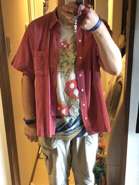 「HELLY HANSEN」｜人生捨てるっす🍄さん（メンズ・171cm・50代）の夏コーディネート