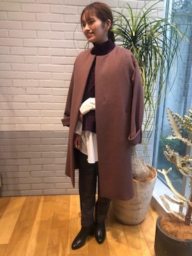 「秋におすすめシャツ＆ブラウス スタイル」｜上田（ueda）さん（レディース・165cm）の秋コーディネート