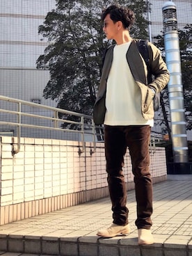「MSPC（エムエスピーシー）のアイテム」を使った、TAさん（メンズ・174cm）の冬コーディネート