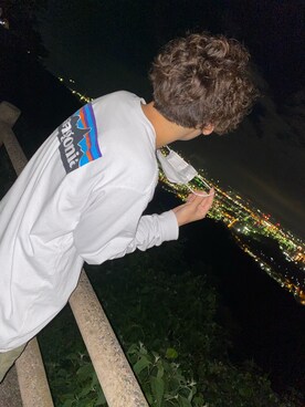 「patagonia（パタゴニア）のpatagonia / パタゴニア　ロングスリーブ P6 ロゴ レスポンシビリティー L/S P6 LOGO RESPONSIBILI-TEE（Tシャツ/カットソー、ホワイト系）」を使った、りょうさん（メンズ・170cm）の夏コーディネート