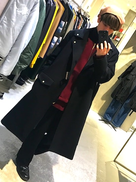 「CULLNI（クルニ）のアイテム（その他アウター）」を使った、片岡さんさん（メンズ・167cm）の秋コーディネート
