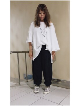 「GUAPA（グアパ）のアイテム」を使った、j-珍さん（レディース・155cm）の夏コーディネート