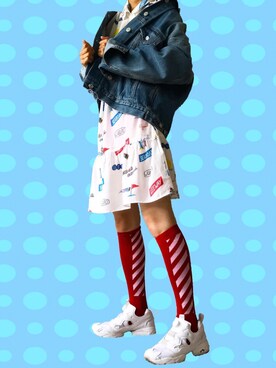 「sandro（サンドロ）のアイテム（シャツワンピース）」を使った、makikoさん（レディース・160cm）の夏コーディネート