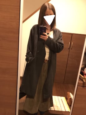 「chocol raffine robe（ショコラフィネローブ）のアイテム（ノーカラージャケット）」を使った、kotsubu。さん（レディース・151cm）の冬コーディネート
