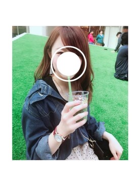 「GRL（グレイル）のアイテム（デニムジャケット）」を使った、ayaさん（レディース・161cm）の春コーディネート