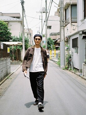 「Makers（メイカーズ）のアイテム」を使った、ぱらさん（メンズ・175cm）の夏コーディネート