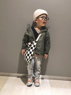 「LIMONTA（リモンタ）のアイテム」を使った、haruru1225さん（キッズ・100cm）の春コーディネート