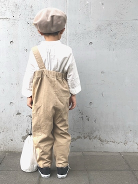 「平成最後のWEARISTAセンバツ」｜「アイテム（オールインワン・サロペット）」を使った、haruru1225さん（キッズ・100cm）の春コーディネート