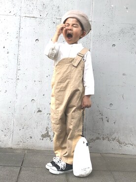 「平成最後のWEARISTAセンバツ」｜「アイテム（オールインワン・サロペット）」を使った、haruru1225さん（キッズ・100cm）の春コーディネート