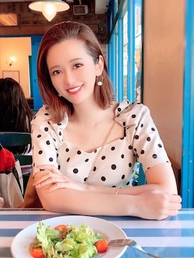 「ランチコーデ」｜丸山慧子さん（レディース・162cm・20代）の春コーディネート