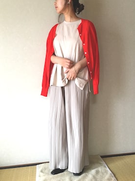 「PUBLUX（パブリュクス）のアイテム（バレエシューズ）」を使った、しぃさん（レディース・153cm）の夏コーディネート