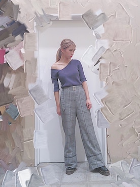 「DAMMY（ダミー）のアイテム」を使った、e🐼さん（レディース・163cm）の秋コーディネート