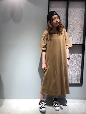 「平成最後のWEARISTAセンバツ」｜「アイテム（ハンチング/ベレー帽）」を使った、ササさん（レディース・164cm）の春コーディネート
