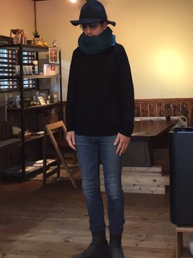 「ドラフトリーバイス」｜セキセイインコさん（メンズ・173cm）の冬コーディネート