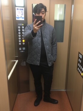 「SHIPS（シップス）のアイテム（ブルゾン）」を使った、しげさん（メンズ・177cm）の冬コーディネート