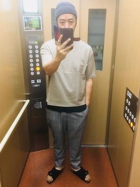 「SHIPS JET BLUE（シップスジェットブルー）のアイテム（タンクトップ）」を使った、しげさん（メンズ・177cm）の夏コーディネート