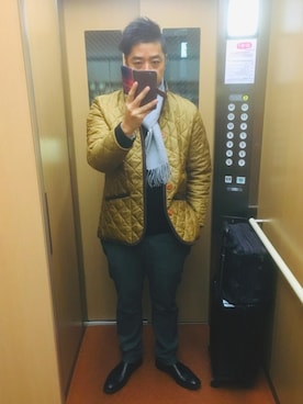 「CASPER JOHN AIVER（キャスパージョンアイバー）のアイテム（ブーツ）」を使った、しげさん（メンズ・177cm）の冬コーディネート