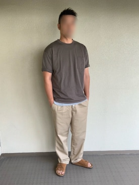 「SHIPS JET BLUE（シップスジェットブルー）のアイテム（タンクトップ）」を使った、しげさん（メンズ・177cm）の夏コーディネート