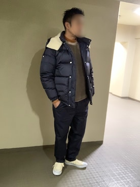 「ORCIVAL（オーシバル）のアイテム（ダウンジャケット/コート）」を使った、しげさん（メンズ・177cm）の冬コーディネート