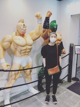 「IL BISONTE（イルビゾンテ）のIL BISONTE / ORIGINAL LEATHER × CANVAS / ショルダーバッグ（ショルダーバッグ、その他）」を使った、rinさん（レディース）の春コーディネート