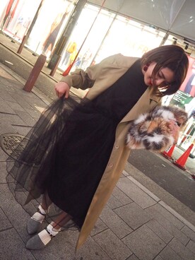 「アイテム（ピアス（両耳用））」を使った、えりんこさん（レディース・160cm・20代）の冬コーディネート