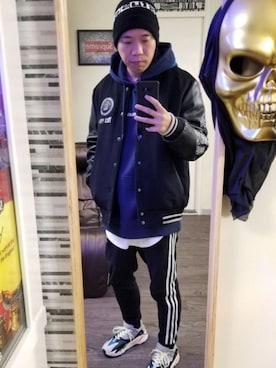 「palace」｜「アイテム（キャップ）」を使った、eddy_aryip🍁さん（メンズ・173cm）の春コーディネート