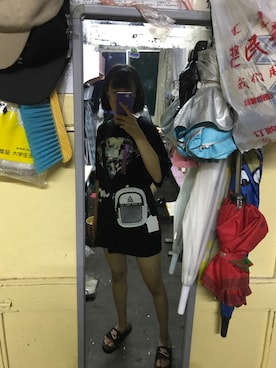 「Diamondのアイテム」を使った、一头春之猪さん（レディース・170cm）の夏コーディネート