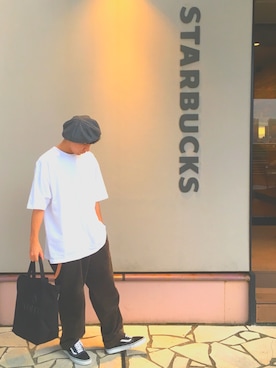 「Steven Alan」｜「アイテム（ハンチング/ベレー帽）」を使った、tamusonさん（メンズ・171cm）の秋コーディネート