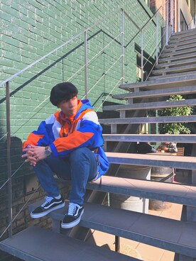 「BEAUTY&YOUTH UNITED ARROWS（ビューティーアンドユースユナイテッドアローズ）のアイテム（ナイロンジャケット）」を使った、tamusonさん（メンズ・171cm）の春コーディネート