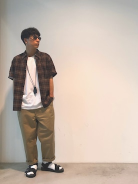 「Steven Alan」｜「アイテム（財布/小物）」を使った、tamusonさん（メンズ・171cm）の夏コーディネート