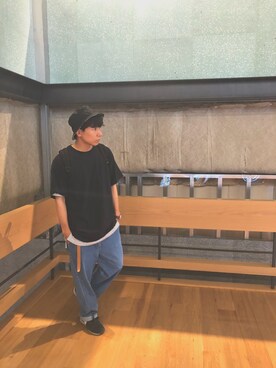 「リバーシブルハット」｜tamusonさん（メンズ・171cm）の夏コーディネート