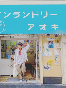 「やっぱりストリートが好き」｜「アイテム（ハンチング/ベレー帽）」を使った、tamusonさん（メンズ・171cm）の秋コーディネート