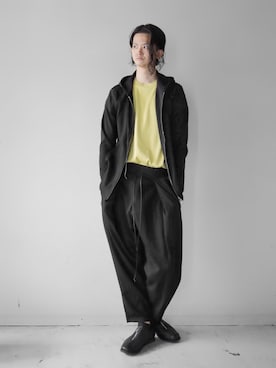 「OURET（オーレット）のアイテム（パンツ）」を使った、KENTO TAKAHASHIさん（メンズ・170cm）の夏コーディネート