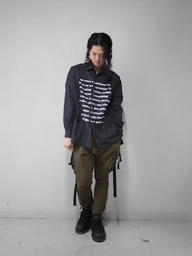 「OURET（オーレット）のアイテム（トップス）」を使った、KENTO TAKAHASHIさん（メンズ・170cm）の冬コーディネート