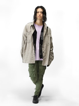 「OURET（オーレット）のアイテム（トップス）」を使った、KENTO TAKAHASHIさん（メンズ・170cm）の春コーディネート